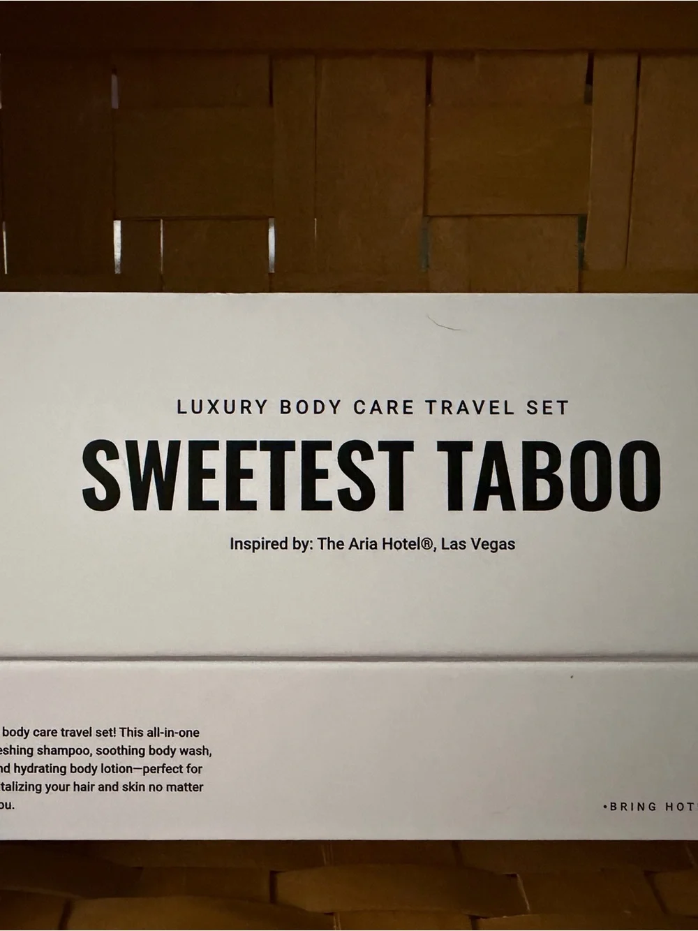 Taboo- Sweetest Taboo Hotel Luxury Travel Body Care Set